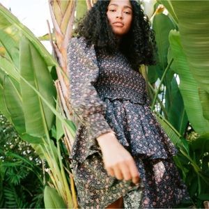 NWT NEW Christy Dawn The Cecelie Dress Cosmo Floral Ruffle Mini